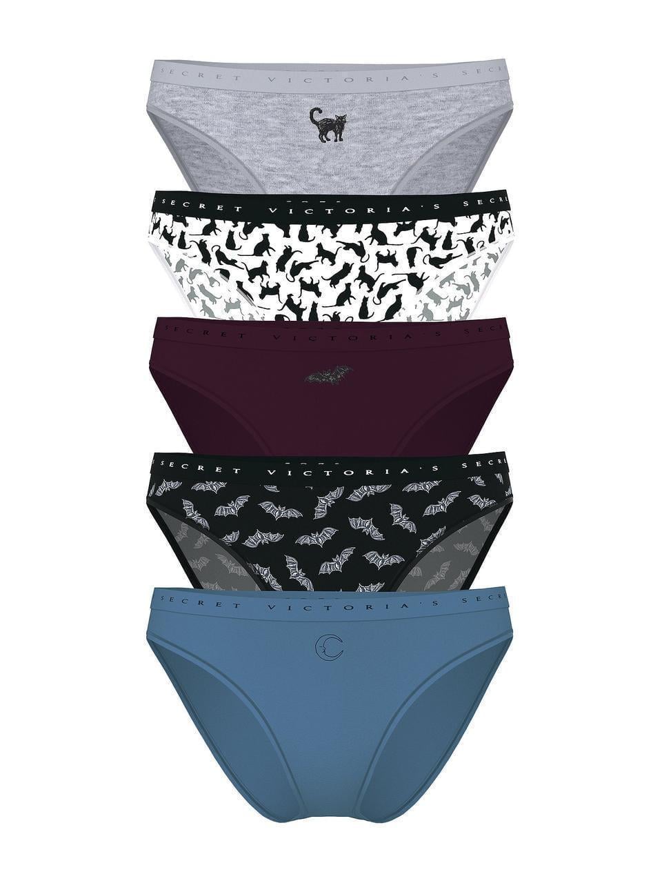 Набор трусиков Victoria Secret 5 шт. Stretch Cotton Bikini L Разноцветный (2823841089)