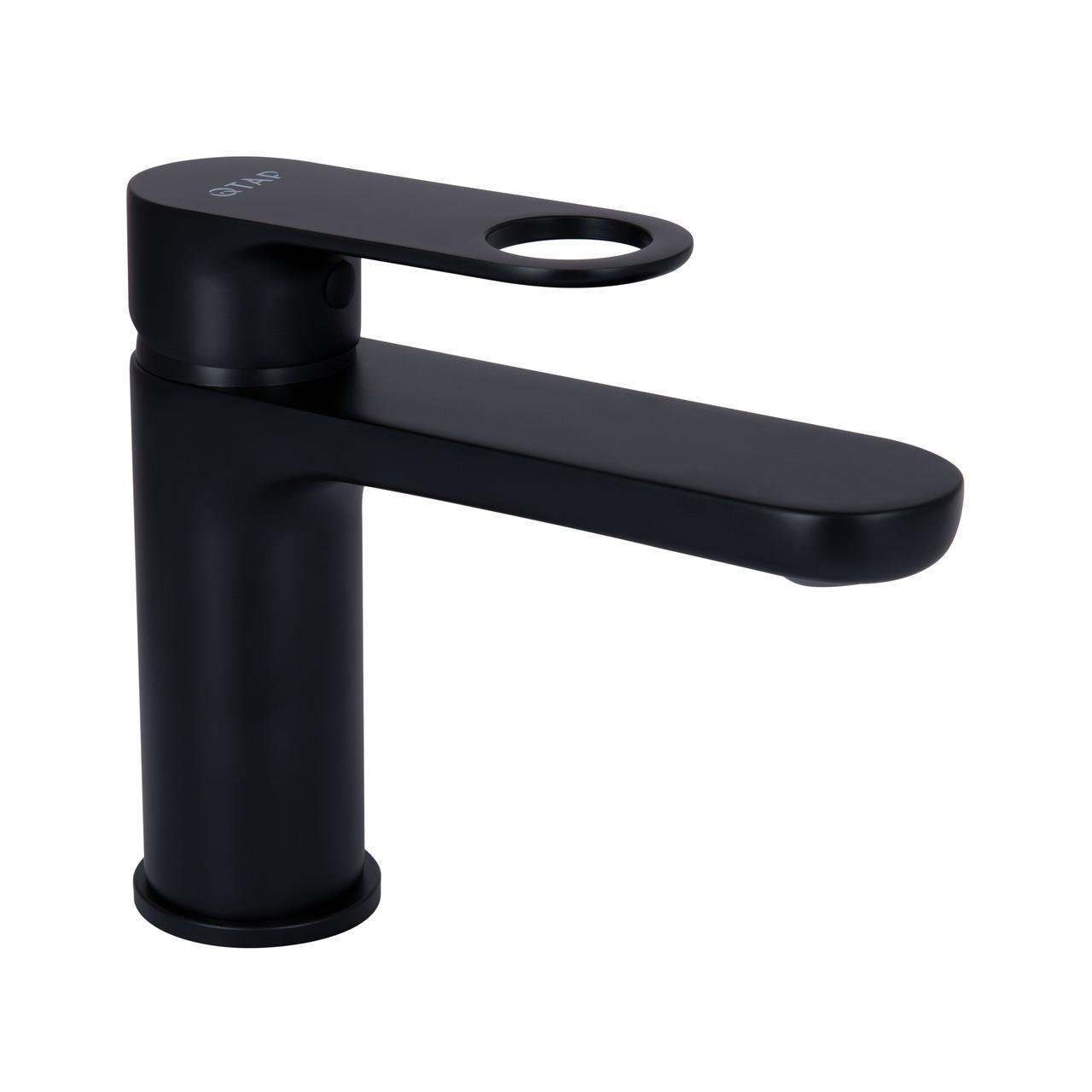 Смеситель для раковины Qtap Jay QTJAY270BLM45545 Black Matt (2552208862)
