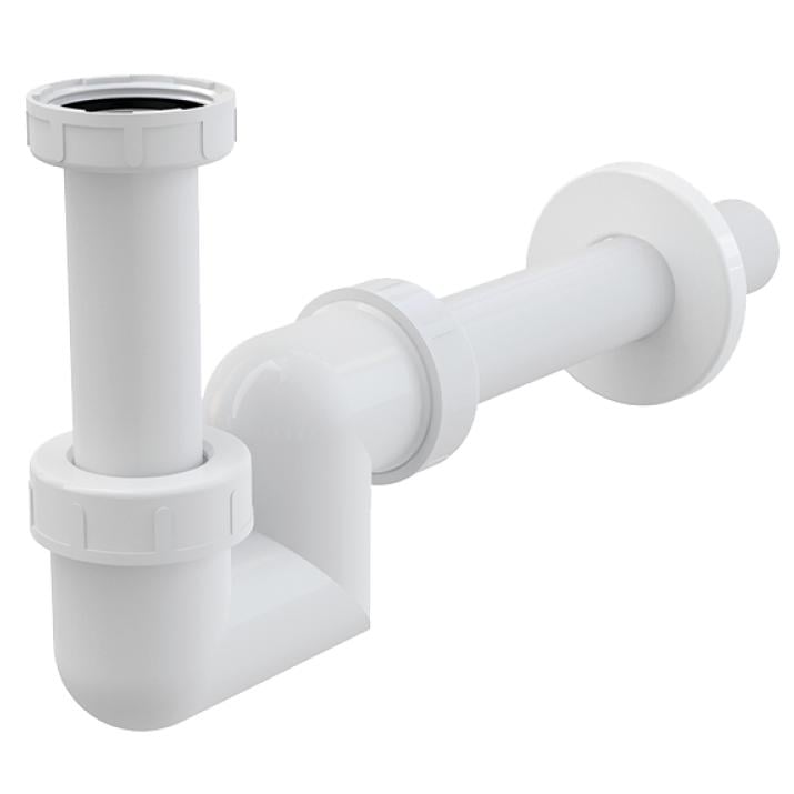 Сифон для биде Alca Plast A45F-DN40 1 1/4" впуск Белый (93075)