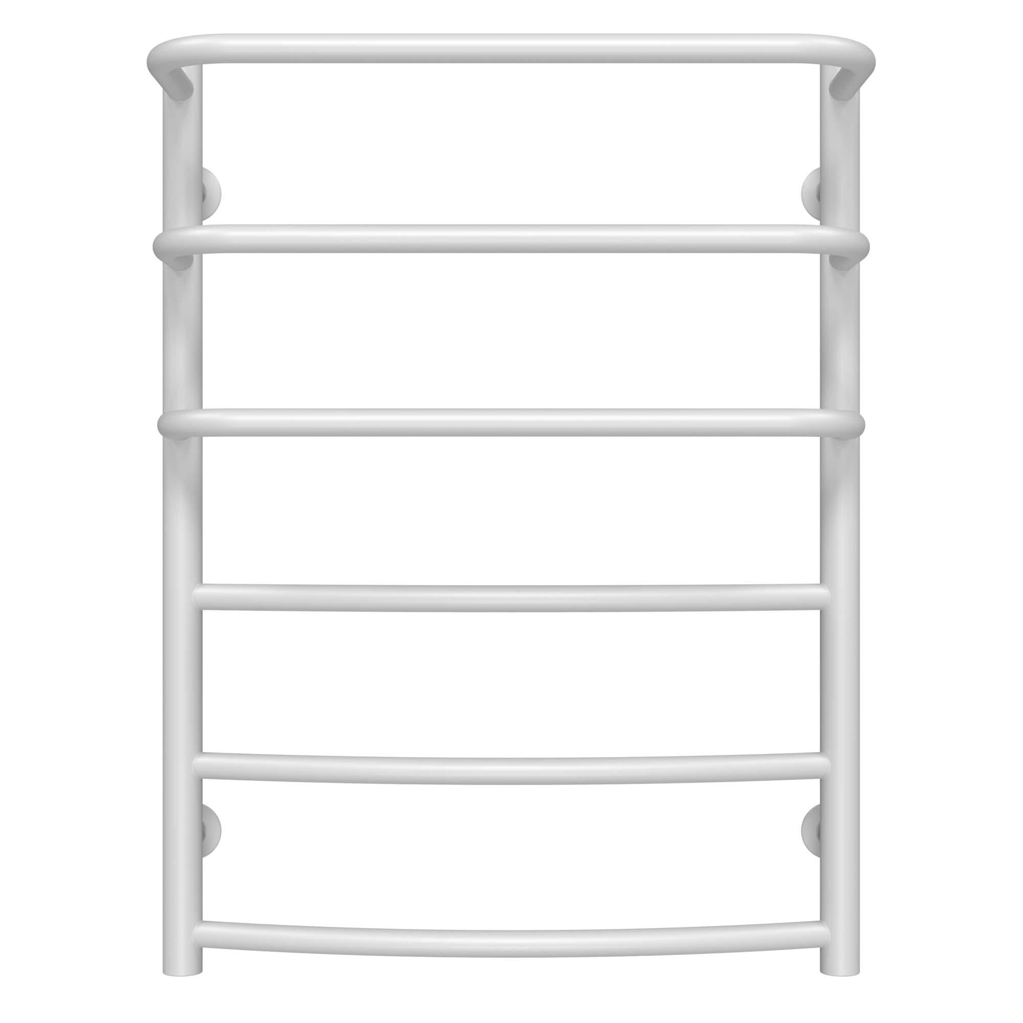 Полотенцесушитель водяной Deffi Каскад Дуга П6 боковое правое подключение нержавеющая сталь 500x700 мм Белый (C.KD.70.50.6.WC)