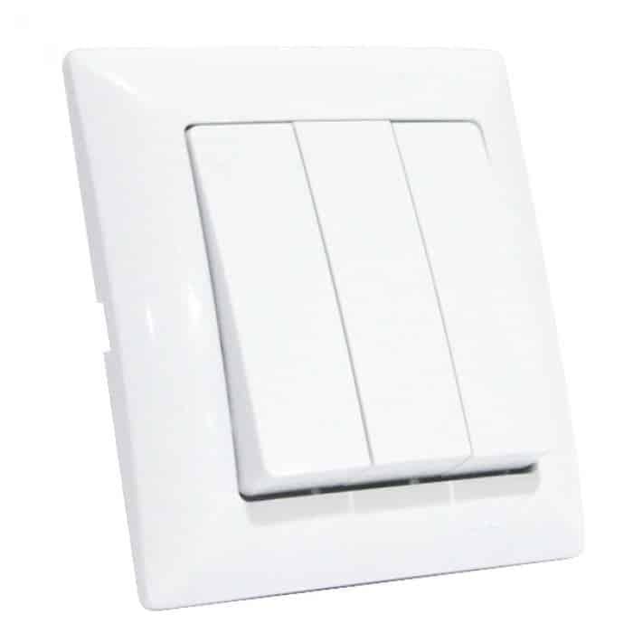 Выключатель трехклавишный HOROZ ELECTRIC Tina 112-005-0020-010 пластик IP20 Белый (29176895)