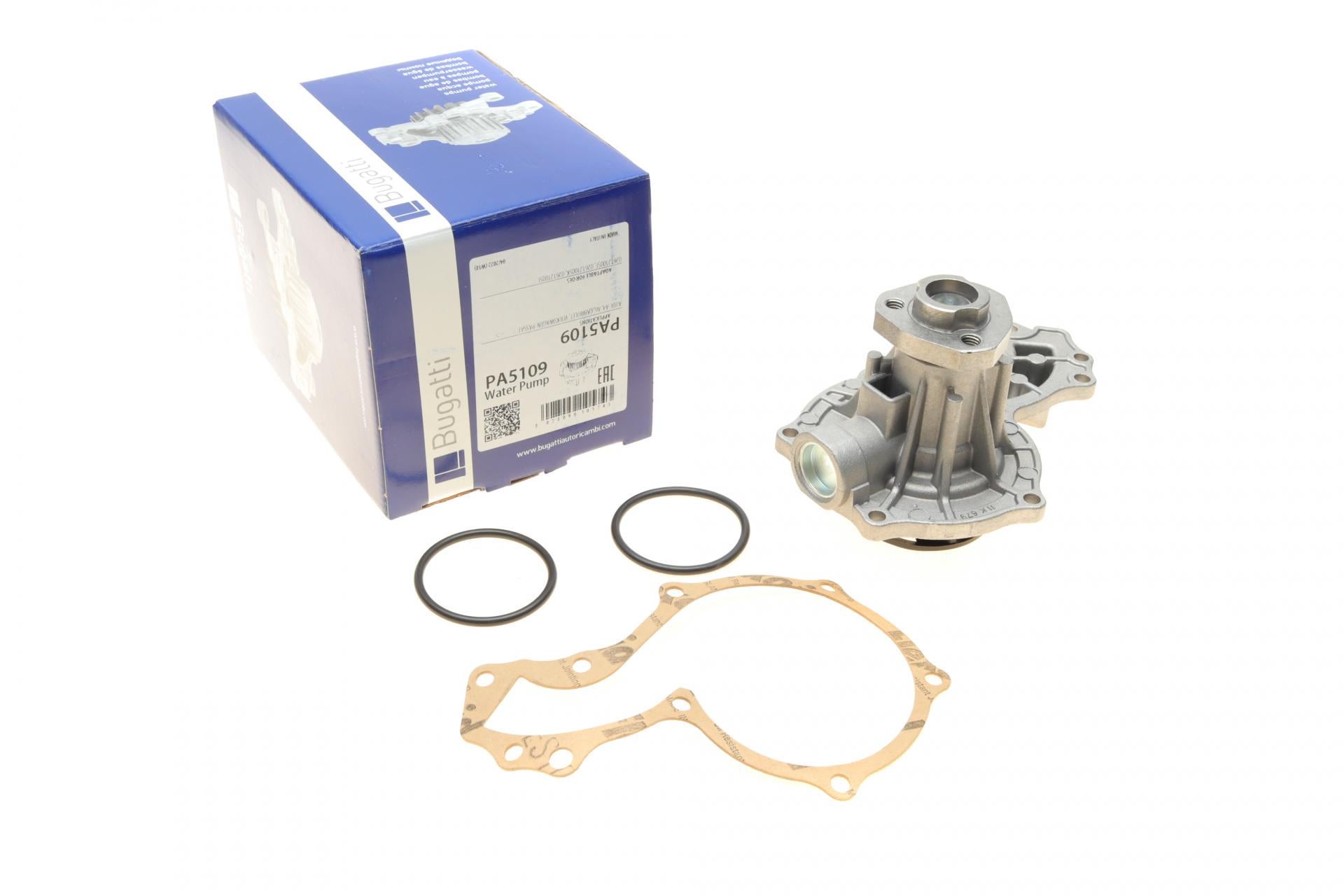 Помпа води Bugatti Audi A4-A6/VW Passat 1.6/1.8/1.8T/quattro 94-05 B/B 7 лопастей (PA5109)