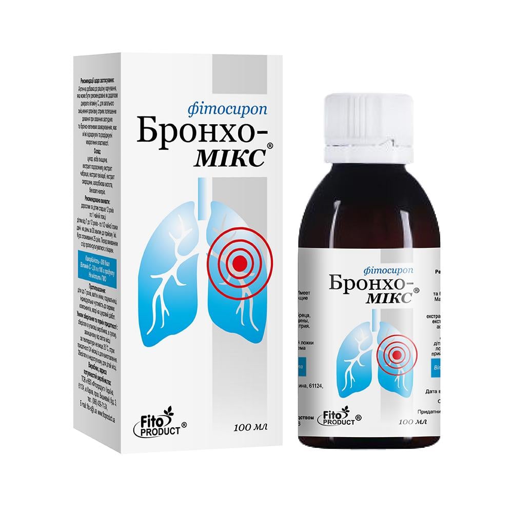 Фитосироп от кашля Fito Product Бронхо микс 100 мл (4820159300129)