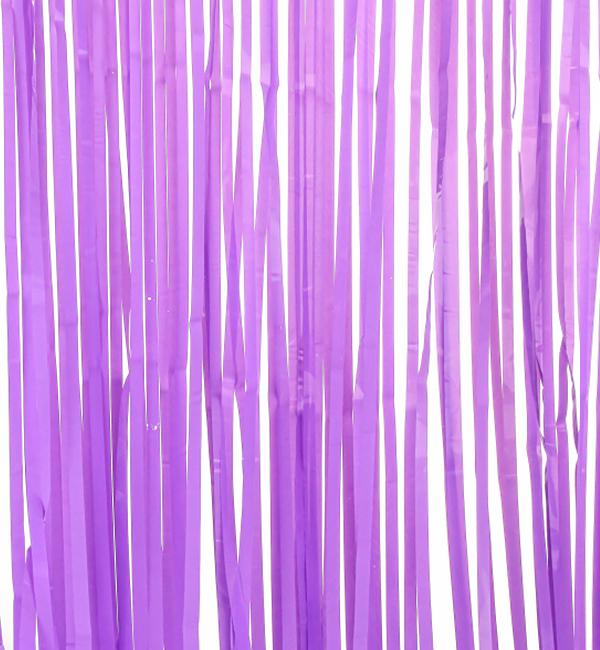 Занавес из дождика для фотозоны 2х1 м Purple macaron