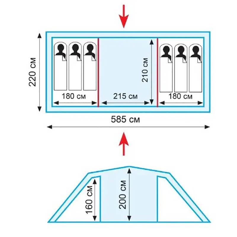 Намет шестимісний Tramp Brest 6 v2 (TRT-083) - фото 2
