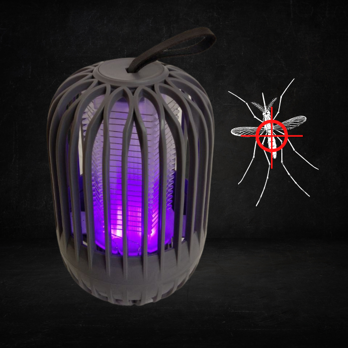 Лампа електрична від комарів та москітів Flash Anti-mosquito 5W (FAML-5-Gray) - фото 2