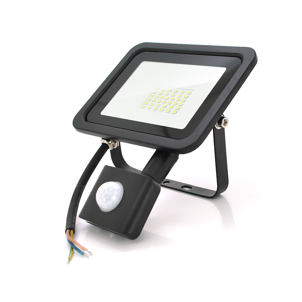 Прожектор Ritar SLIM SENSOR LED RT-FLOOD/MS30A 30W с датчиком движения 3000Lm (1204)