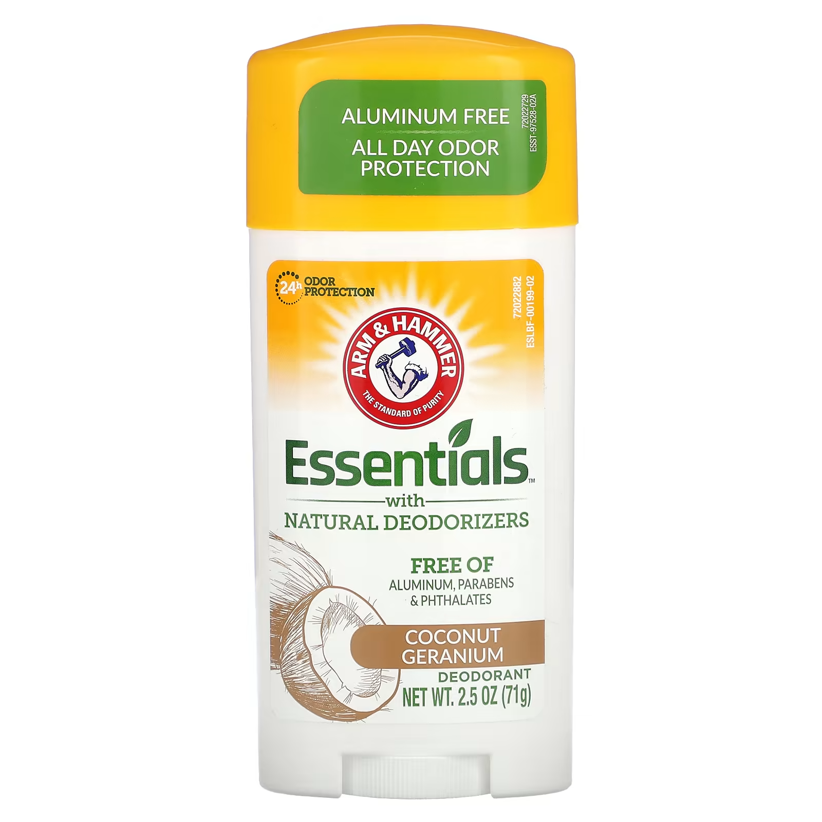 Дезодорант Arm & Hammer Essentials Кокос и герань 71 г 2,5 унции (ARH-00199)