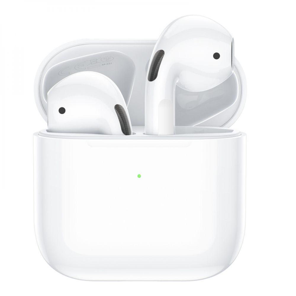 Наушники беспроводные Bluetooth TWS Borofone BW34 с сенсорным управлением и зарядным кейсом Белый (2154747690)