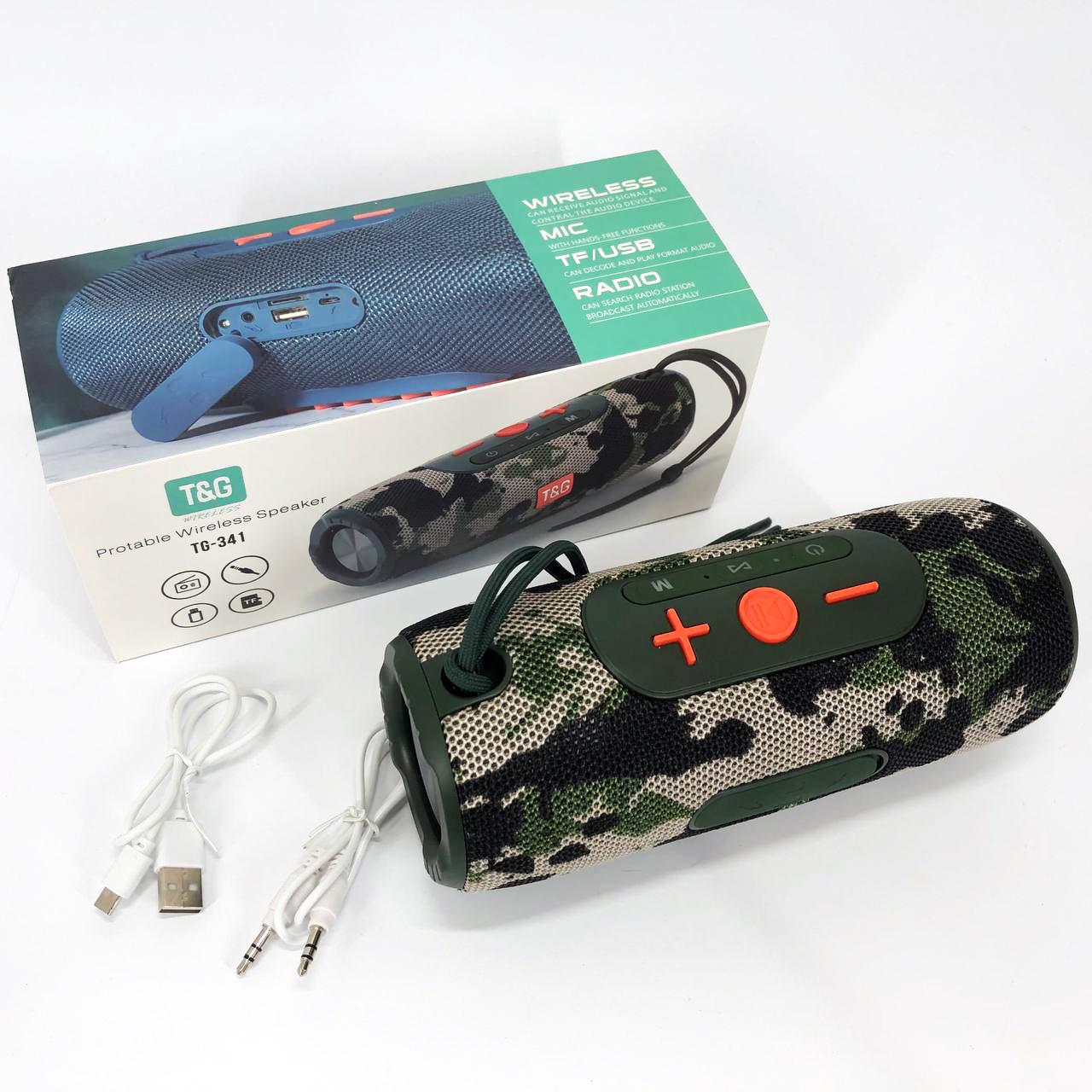 Портативна колонка Bluetooth TG341 Камуфляж (460843) - фото 12 Портативна колонка Bluetooth TG341 Камуфляж (460843) - фото 12