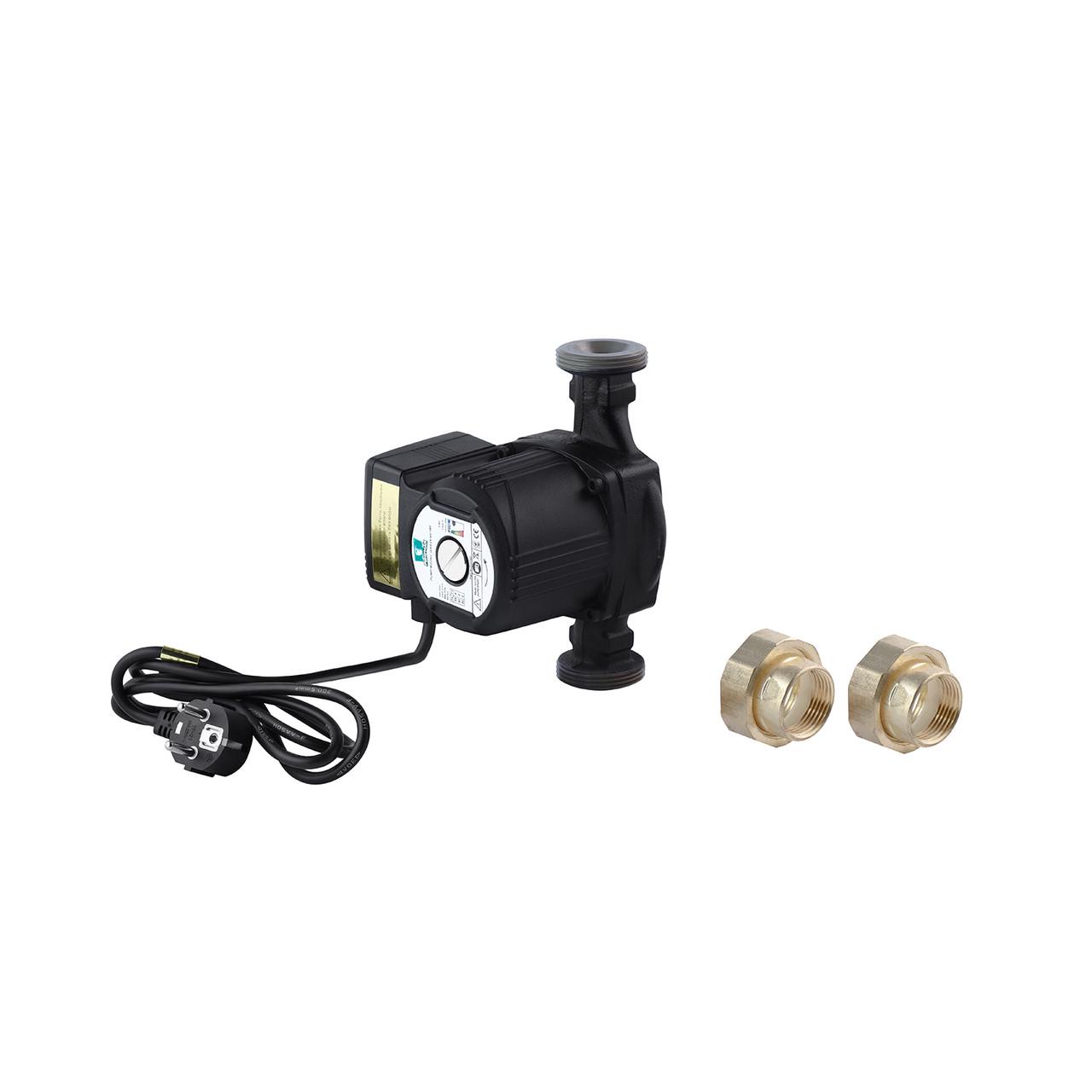 Насос циркуляционный Pumpman GRS25/40/180 Нmax 4 м Qmax 3 куб.м 88 Вт с гайками (2681047295)