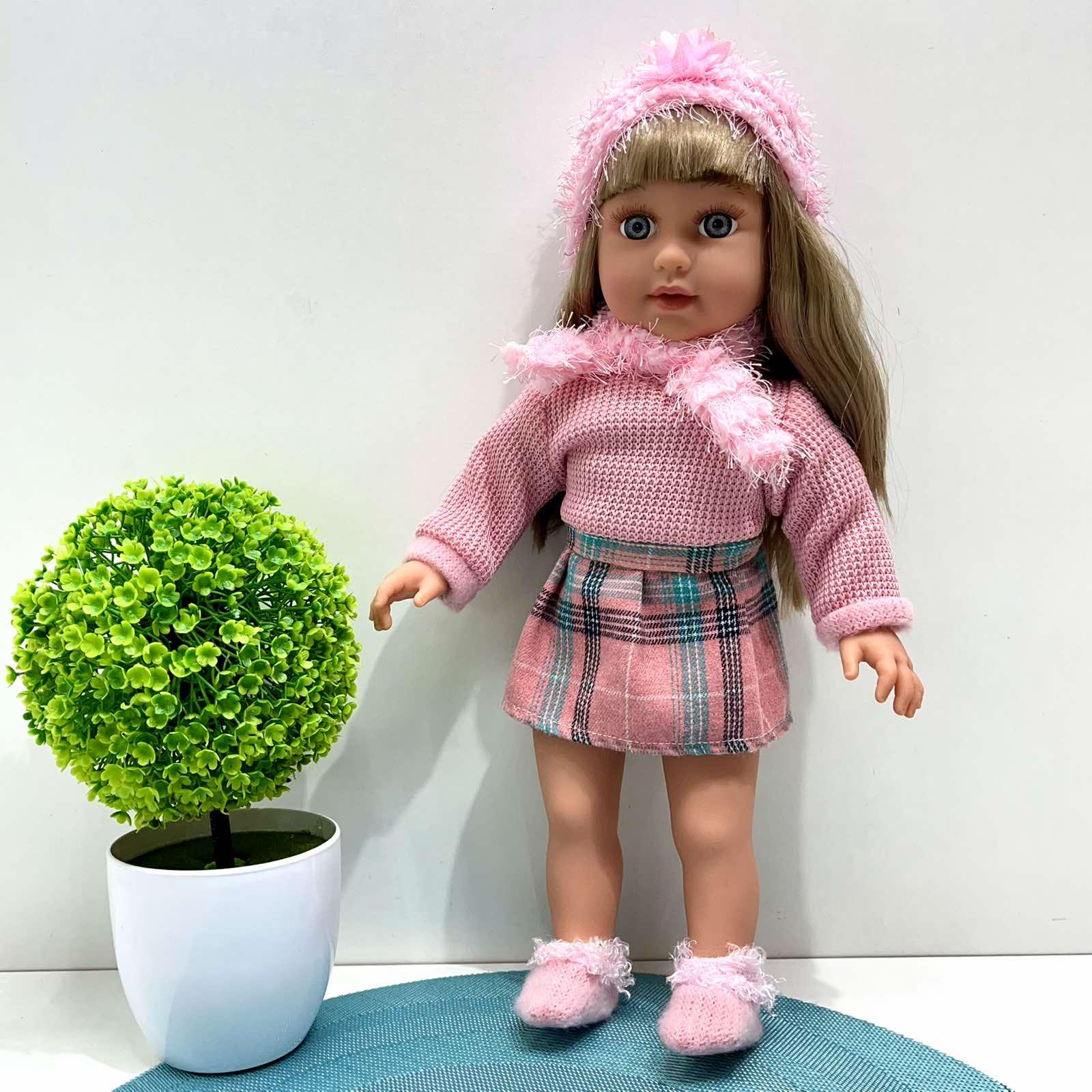 Кукла мягконабивная Злата со звуковыми эффектами 35 стихов 40 см (M 5973 I UA)