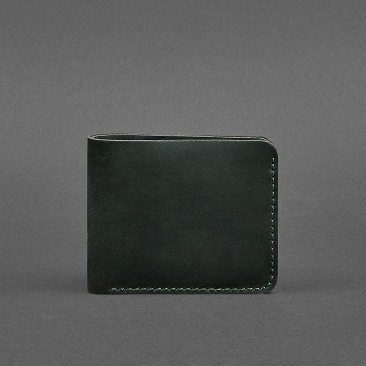 Портмоне мужское Кожаное BlankNote 4.1 4 кармана Зеленый (A-026127) - фото 5 Портмоне мужское Кожаное BlankNote 4.1 4 кармана Зеленый (A-026127) - фото 5