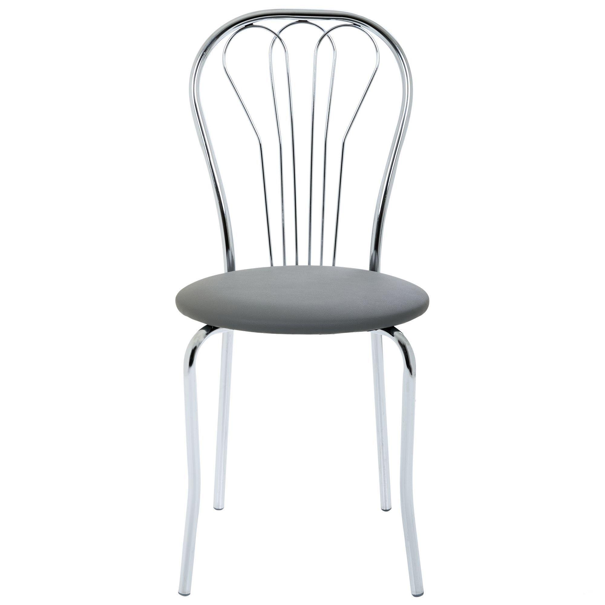 Стілець AMF Ванеса шкірозамінник Сірий (218682) - фото 2 Стілець AMF Ванеса шкірозамінник Сірий (218682) - фото 2