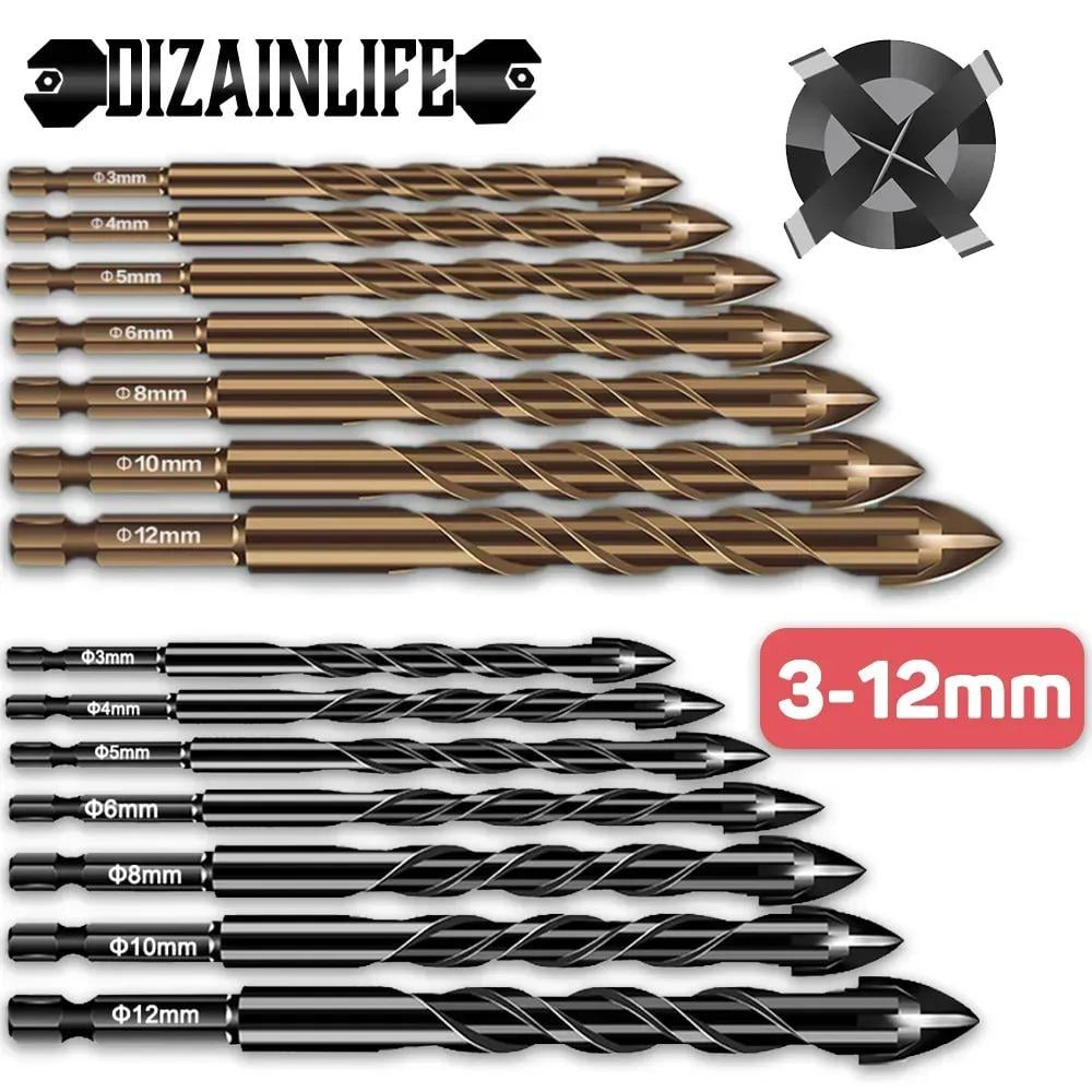 Набор сверл по керамике и стеклу 7 шт. 3/4/5/6/7/8/10/12 мм (452086) - фото 5