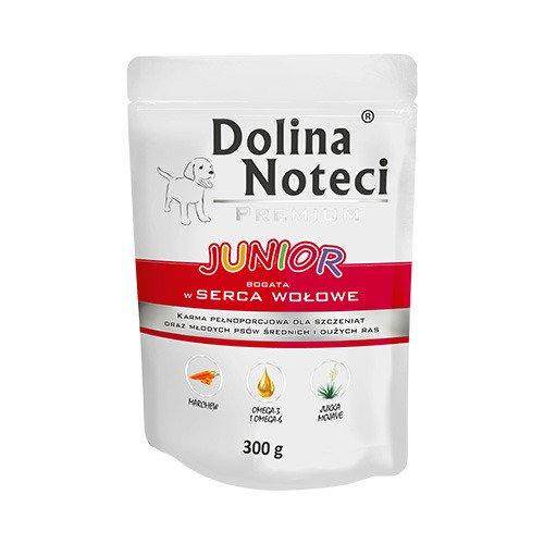 Влажный корм для щенков всех пород Dolina Noteci Premium Junior с говяжьим сердцем 300 г (1736278920)
