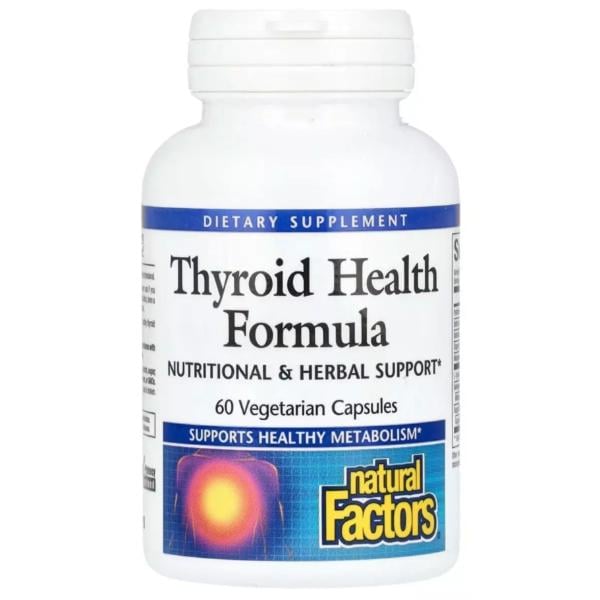 Вітамінно-мінеральний комплекс Natural Factors Thyroid Health Formula 60 veg. caps. (000022081)