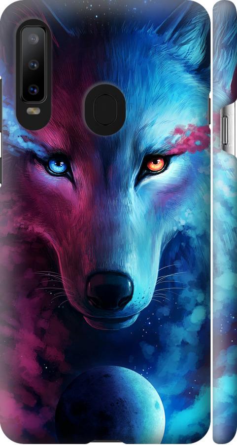 Чехол на Samsung Galaxy A8S Арт-волк (3999m-1636-42517)