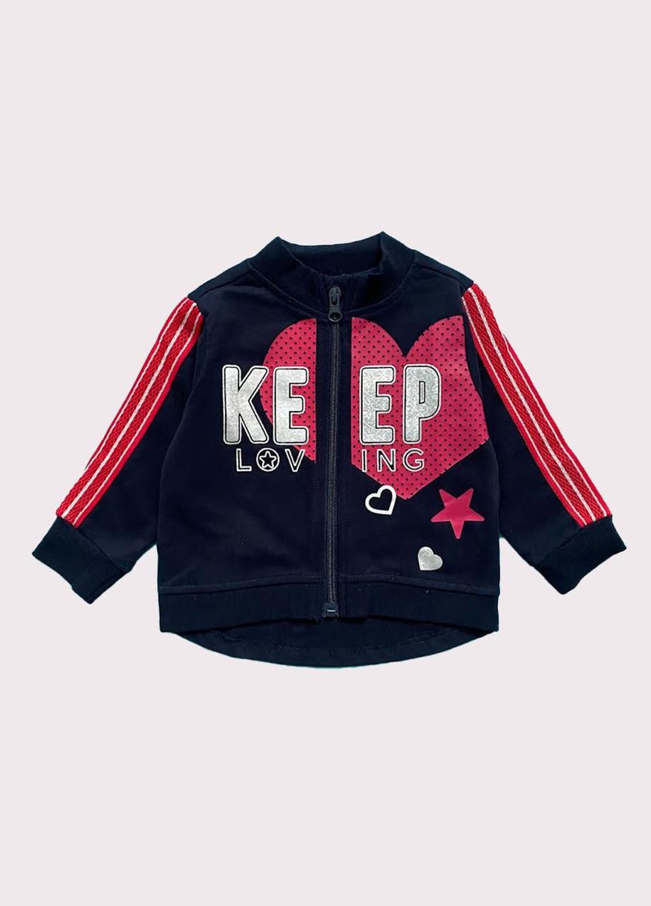 Кофта детская Chicco на молнии 3-4 года 98 см Темно-синий (2082681940)