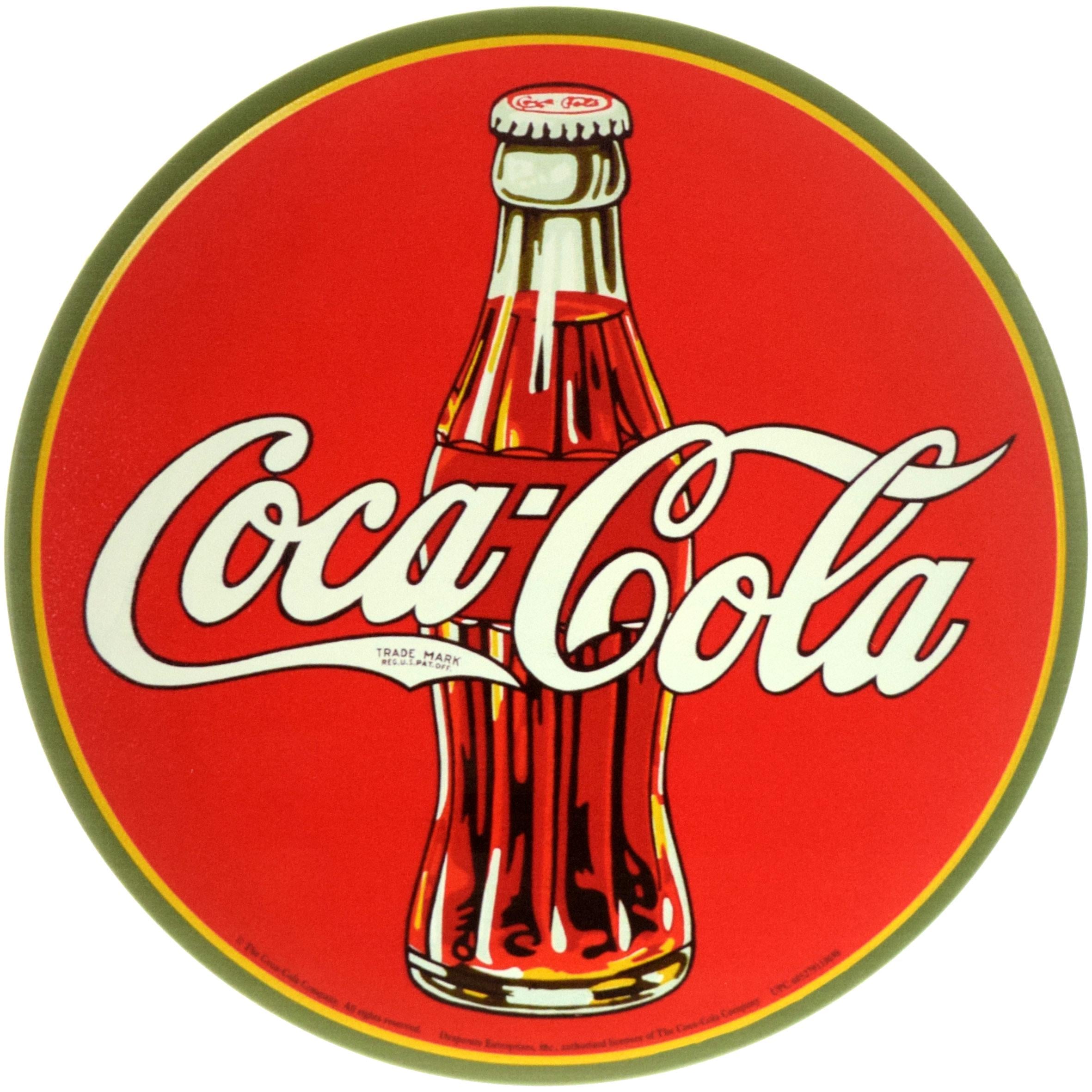 Табличка металева "Coca-Cola" 30 см (ms-104154)