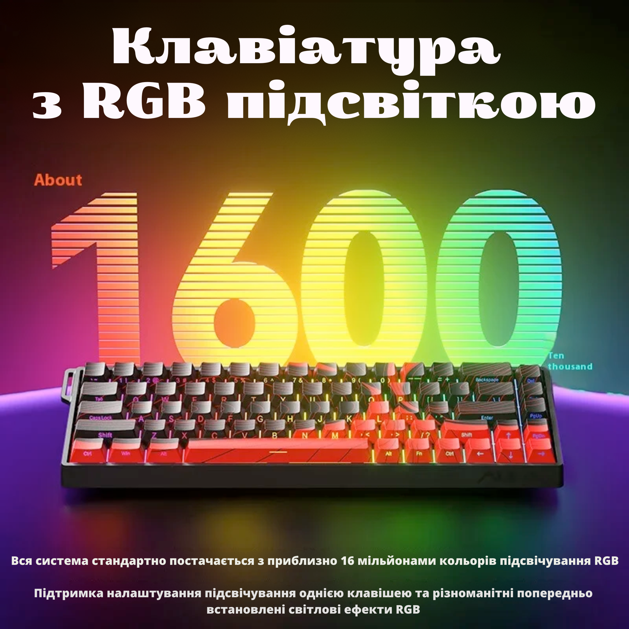 Клавиатура на магнитных переключателях Aula WIN 60 HE MAX механическая с подсветкой RGB (24403328) - фото 5 Клавиатура на магнитных переключателях Aula WIN 60 HE MAX механическая с подсветкой RGB (24403328) - фото 5