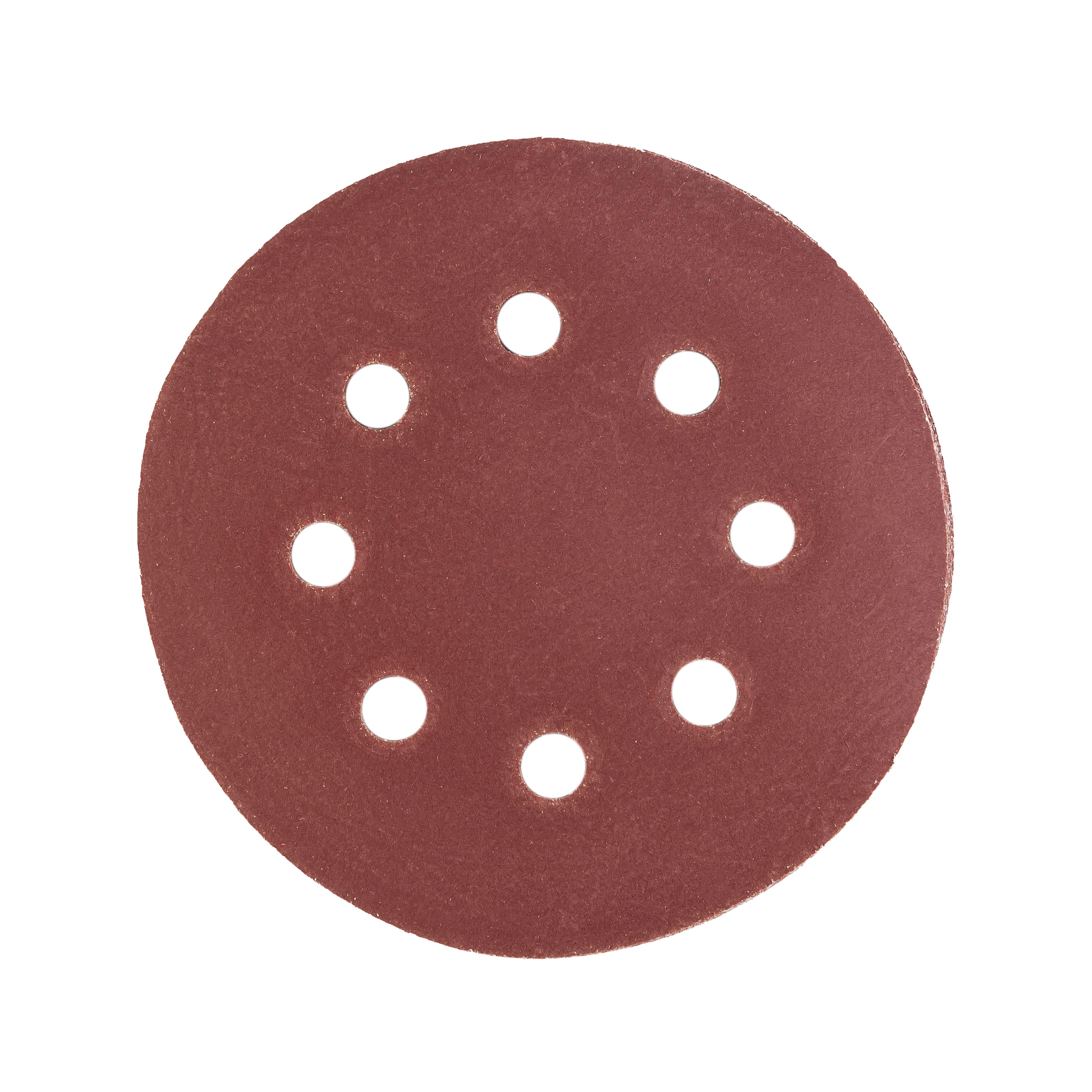 Шлифовальный круг Polax на липучке самозацепной 125 мм К600 с отверстиями (54-224)