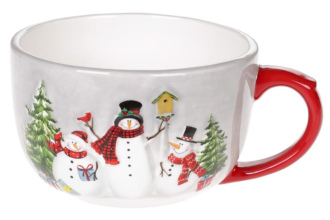 Кружка керамическая BonaDi Веселые снеговики 500 мл (811-018)