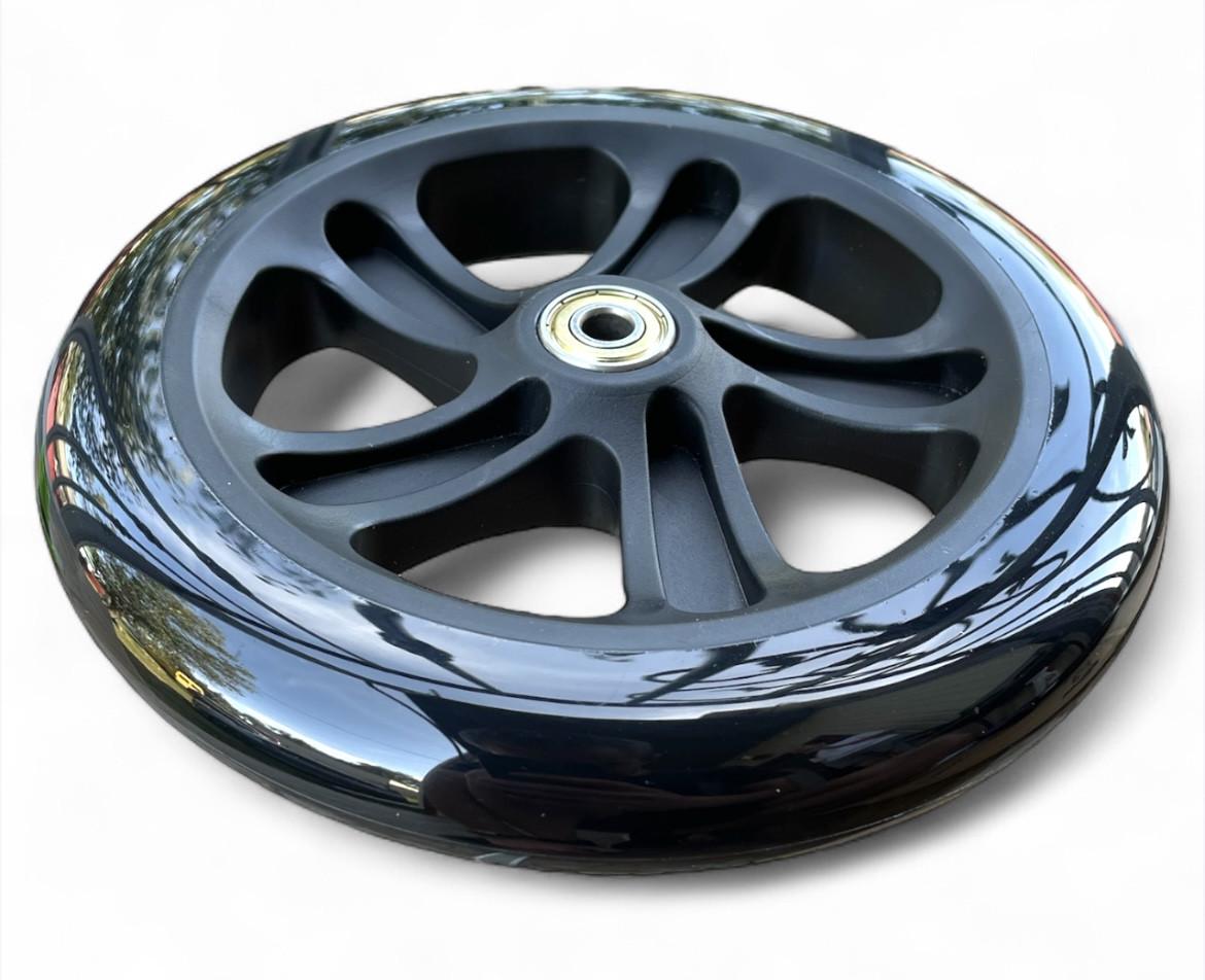 Колесо для самоката PU з підшипниками 608 180х30 мм Чорний - фото 5