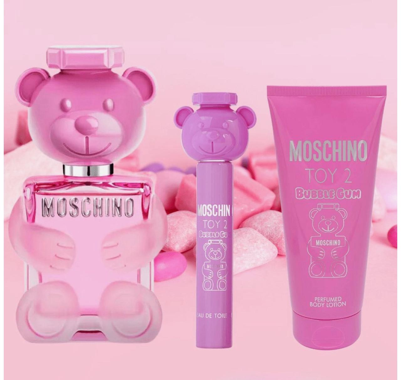 Подарочный набор женский Moschino Toy 2 Bubble Gum фруктовый аромат 100/100/10 мл (8090) - фото 2