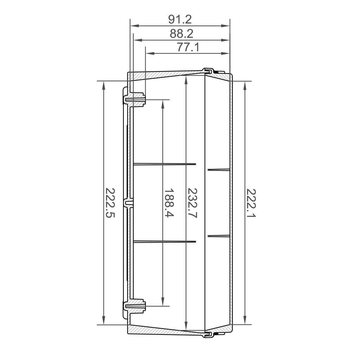 Коробка клеммная IDE IP65-IP67 185x246x100 мм (EL231) - фото 10