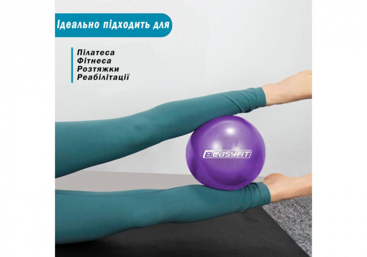 Мяч для пилатеса EasyFit 25 см Фиолетовый (EF-1221) - фото 5