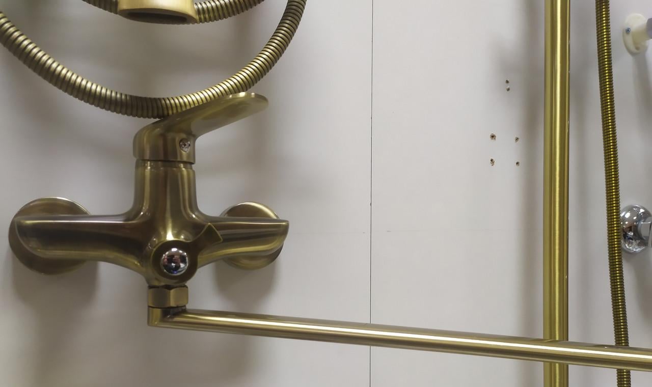 Смеситель для ванной Lamber 24566 с длинным изливом Бронзовый - фото 2 Смеситель для ванной Lamber 24566 с длинным изливом Бронзовый - фото 2