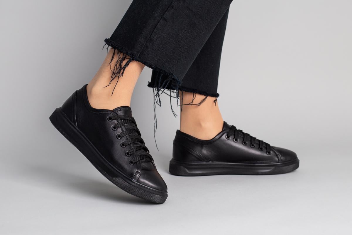 Кеды женские кожаные р. 39 Черный (6780/39)