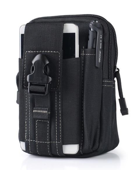 Итого тактический чехол на пояс вертикальный 17х12х6 см Черный (K3-123-1397-Ч)