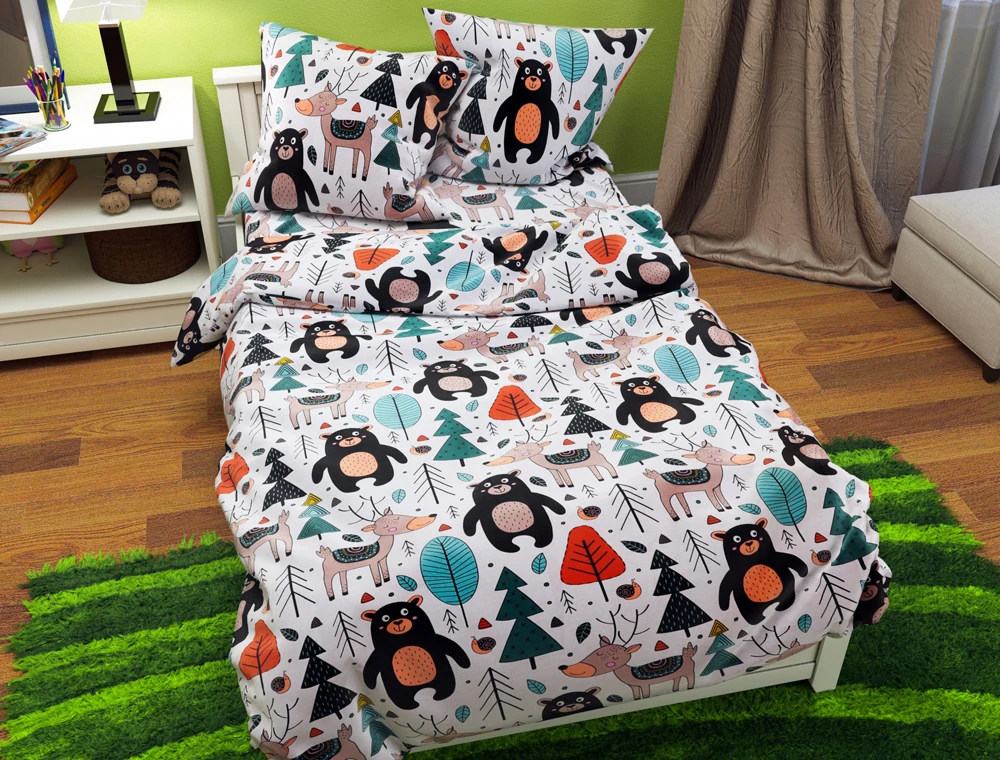 Комплект постельного белья детский ТМ Черешенька из Бязи Gold 150х220 cм (40046)