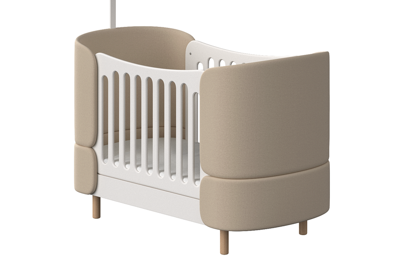 Кроватка-трансформер soft 0-7 лет Бежевый (Lamon1009)