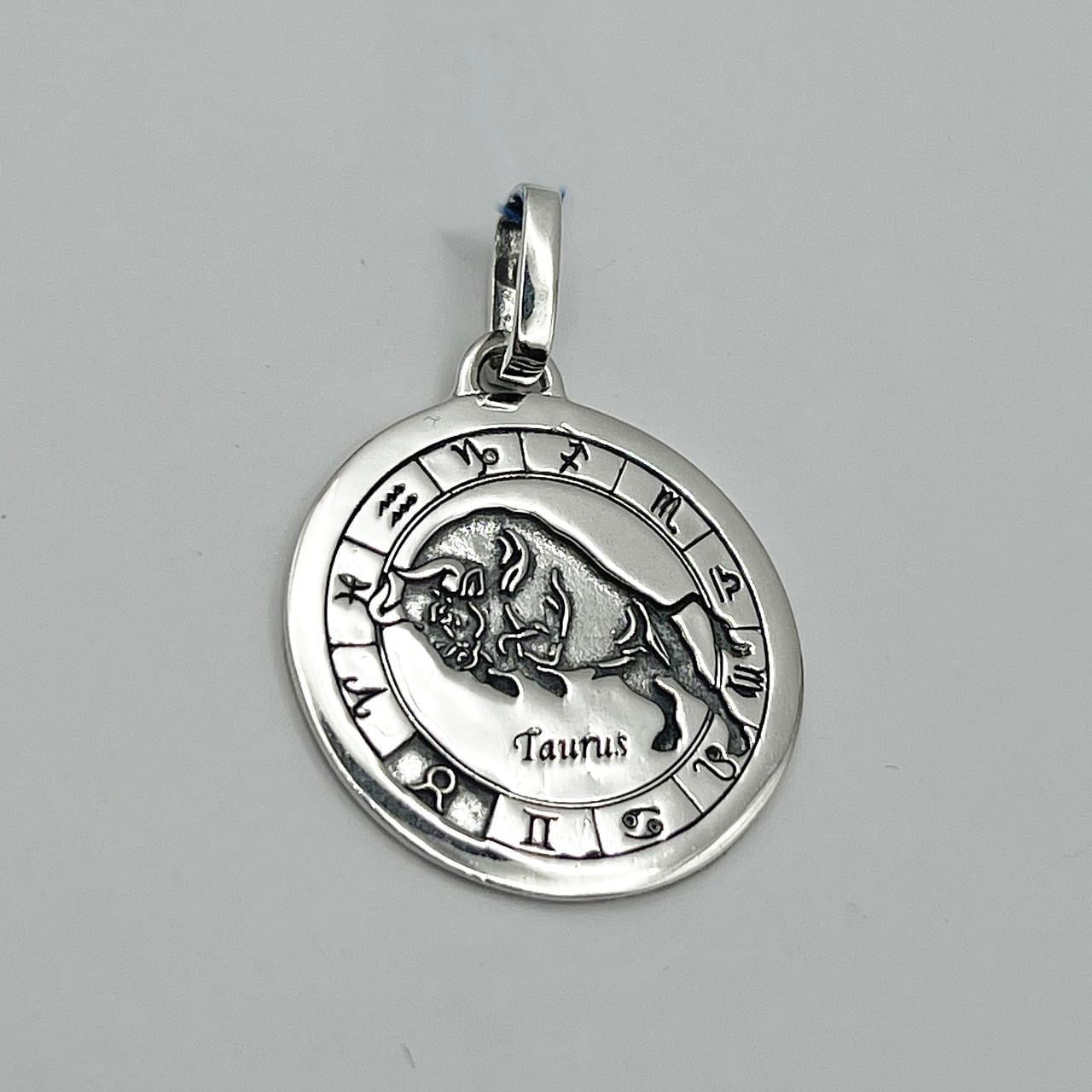 Амулет серебряный знак зодиака Телец 8,71 г (2549847451)