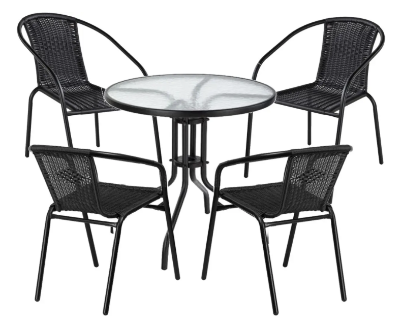 Комплект садовой мебели JUMI Garden Bistro стол 60 см и 4 стулья (OM-991859-1 OM-291850-4)