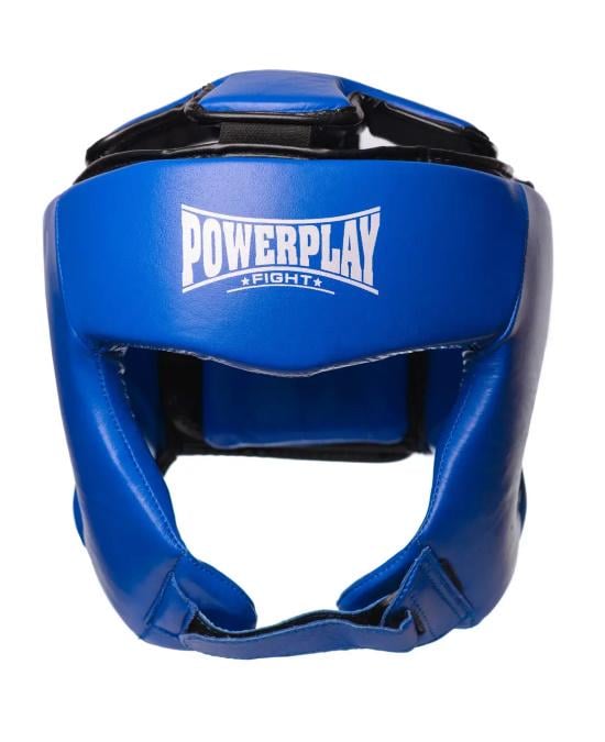 Боксерский шлем турнирный PowerPlay 3049 L Синий (PP_3049_L_Blue_bes249)