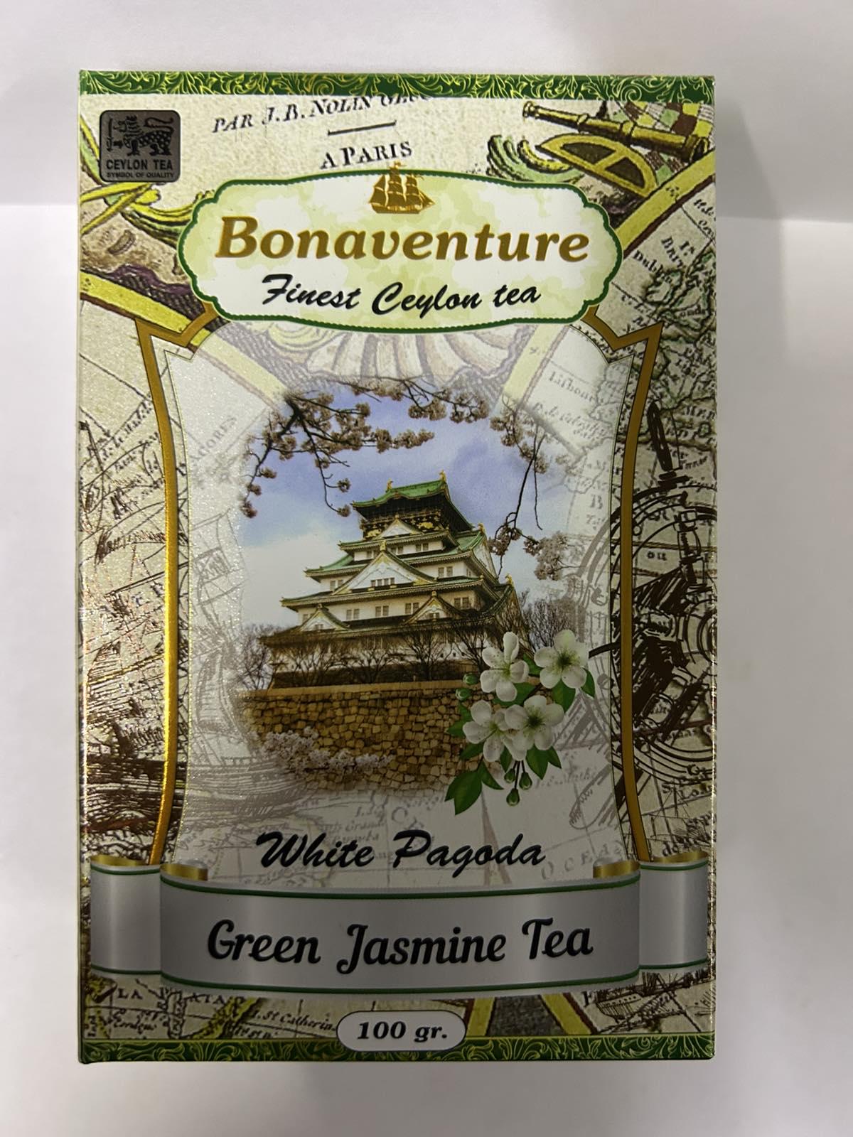Чай Bonaventure зелений Жасмінова пагода 100 г