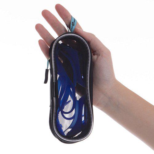 Чохол для окулярів Mad Wave Mesh Pouch M070301 Чорно-блакитний (60444154) - фото 4