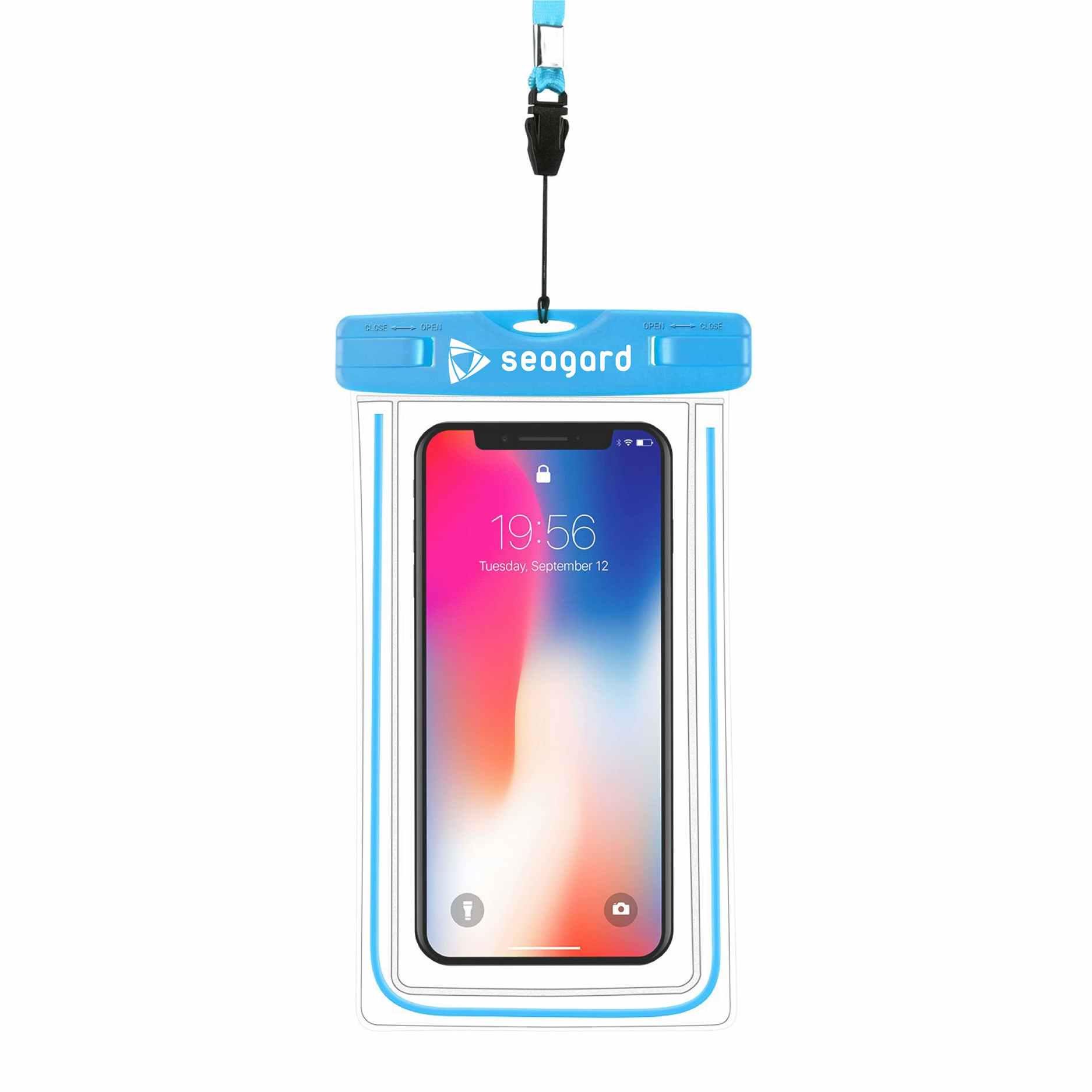Чехол водонепроницаемый Seagard с люминесцентным элементом Синий
