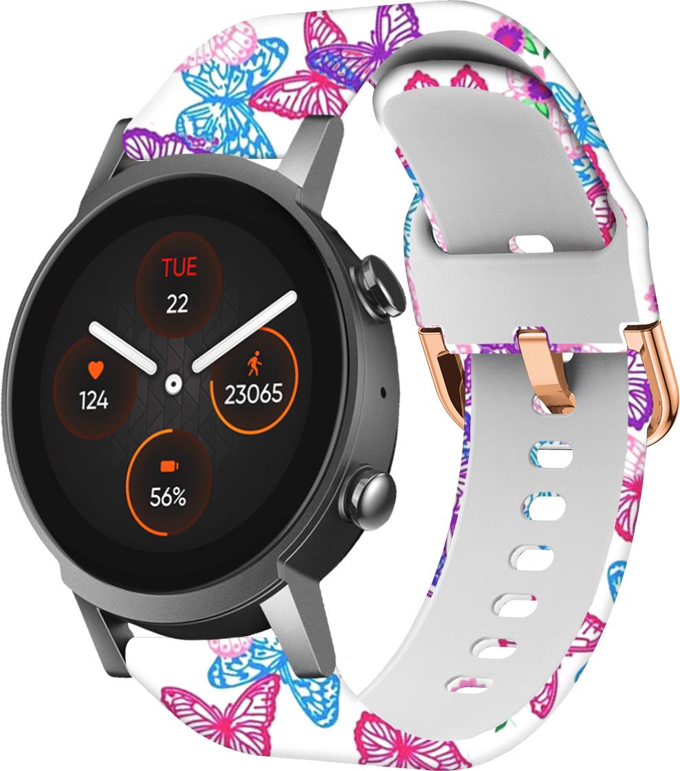 Ремінець Colorful для Mobvoi TicWatch E3 Butterfly (28636)