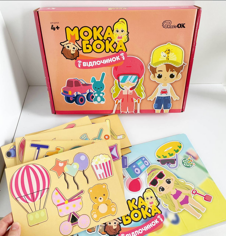 Дерев'яна гра з наклейками PuzzleOK Мока Бока Puz-88893 - фото 5 Дерев'яна гра з наклейками PuzzleOK Мока Бока Puz-88893 - фото 5