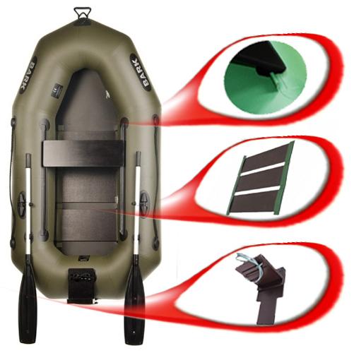 Човен Bark B-210N одномісний надувний з транцем (02-7771053167) - фото 2 Човен Bark B-210N одномісний надувний з транцем (02-7771053167) - фото 2