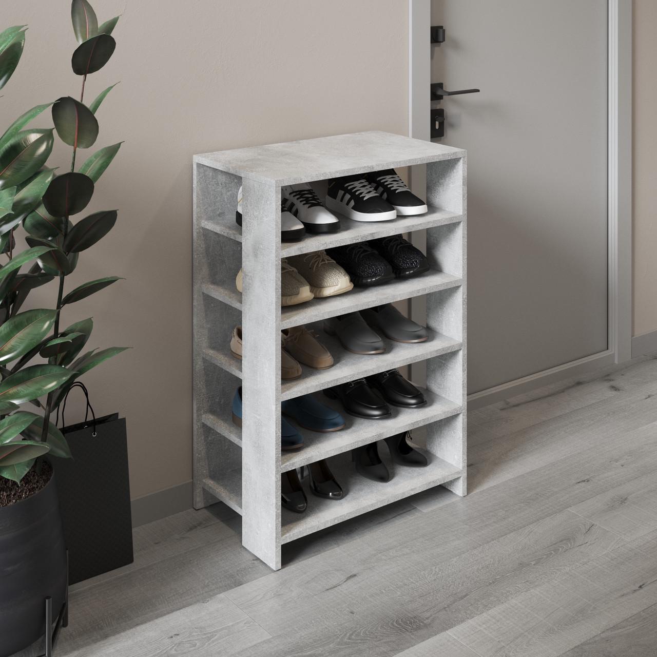 Тумба для обуви Вайс M-36 600х344х900 мм Бетон (30706914)