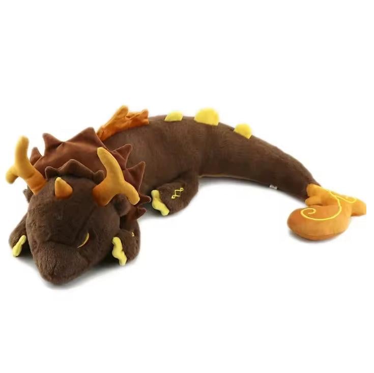 Мягкая игрушка Дракон TOY из игры «Чжун Ли и Моракс» 65 см Коричневый