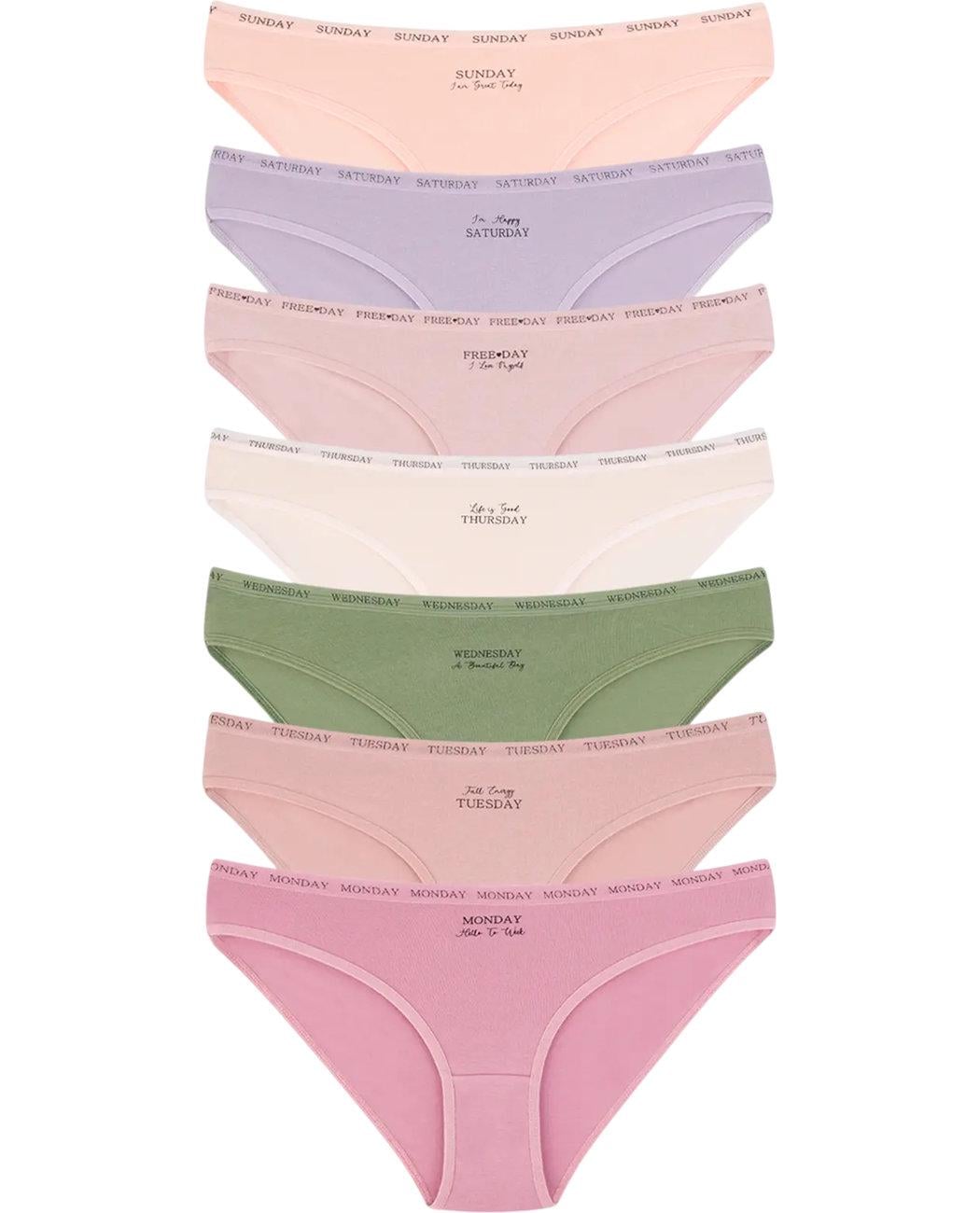 Набор трусиков-бикини женских Dominant 37000-704 7 шт. 2XL Разноцветный (8682455176718)