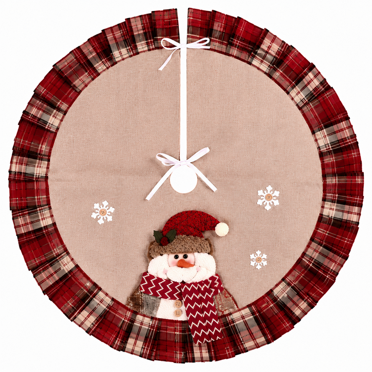 Килимок-спідниця під ялинку Snowman d 80 см (31781)
