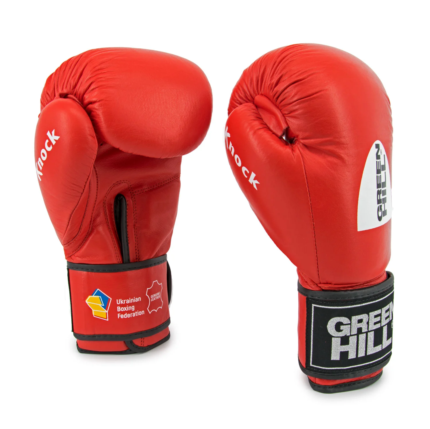 Перчатки боксерские "KNOCK" GREEN HILL 10 унций Красный